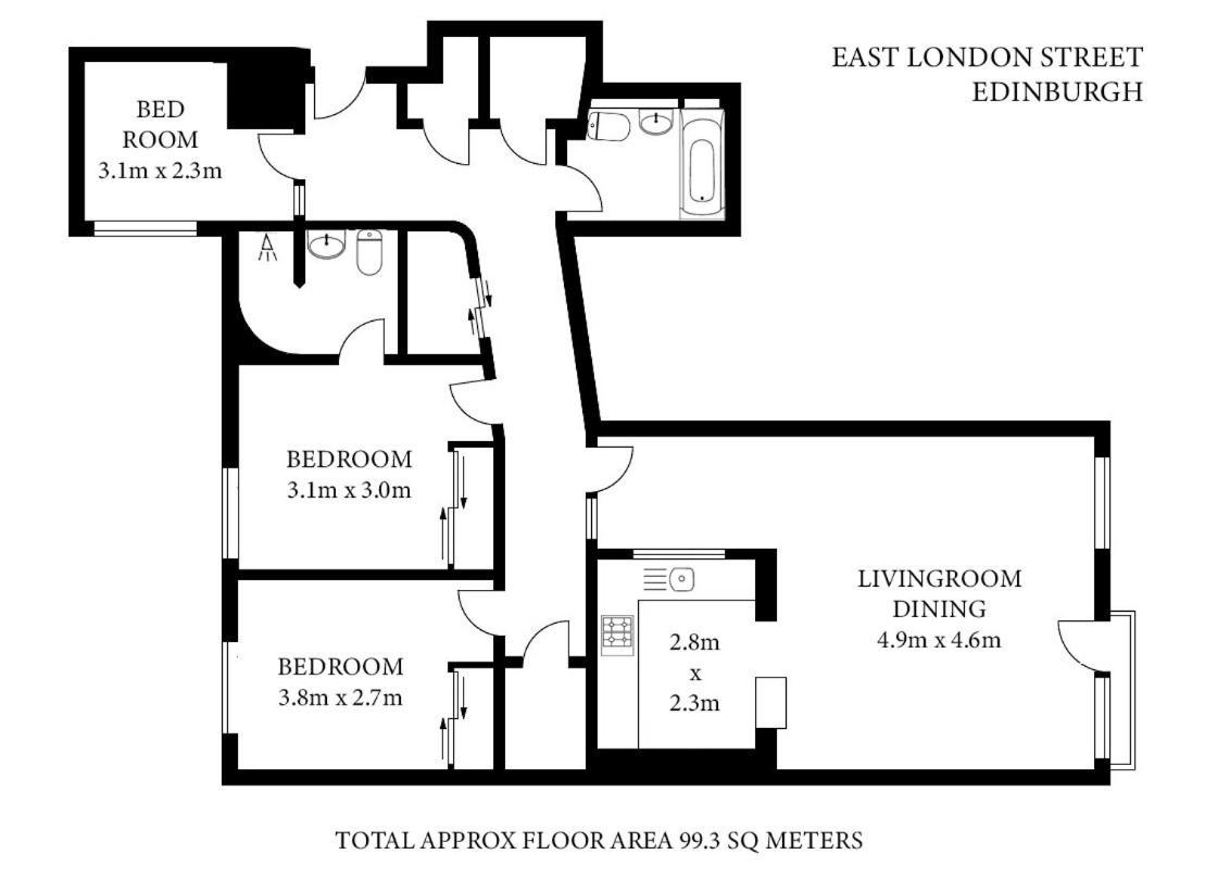 The East London Residence Edinburgh Bagian luar foto